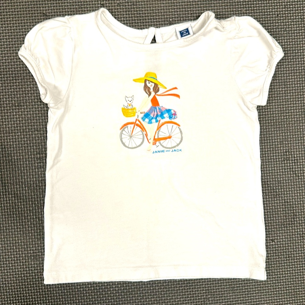 Janie & Jack white t-shirt